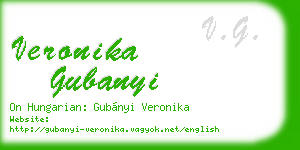 veronika gubanyi business card