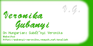 veronika gubanyi business card